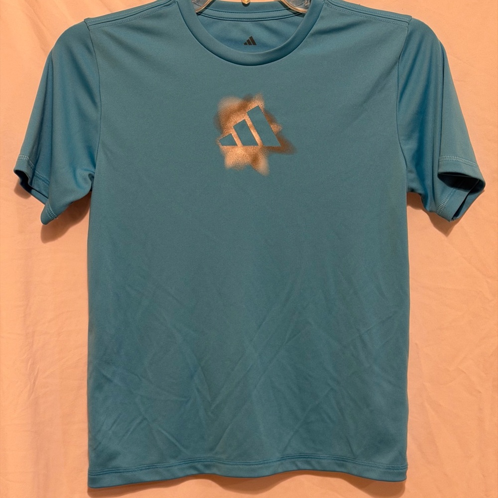 Adidas Boys' Gradient Logo Poly T-Shirt